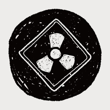 nükleer enerji işareti doodle