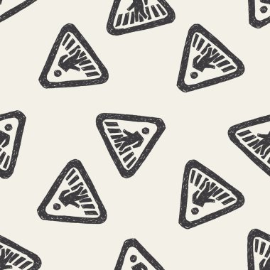 insanlar yürüyüş işareti Dikişsiz desen arka plan doodle