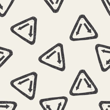 Çatal işareti Dikişsiz desen arka plan doodle