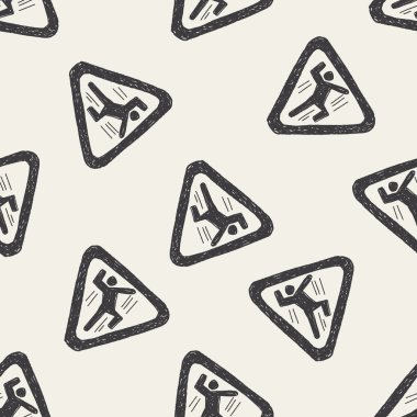 insanlar sonbahar işareti Dikişsiz desen arka plan doodle