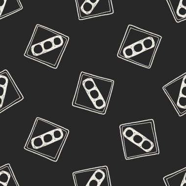 trafik ışığı doodle Dikişsiz desen arka plan