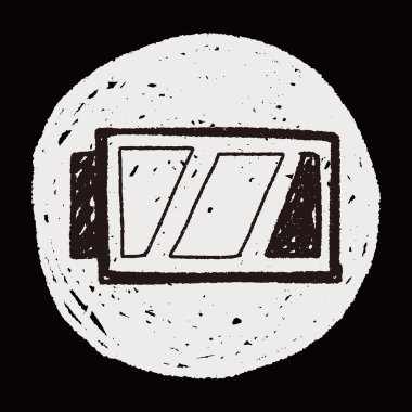 Pil doodle çizim