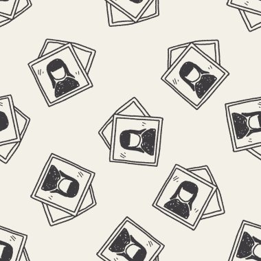 Dikişsiz desen arka planda fotoğraf doodle