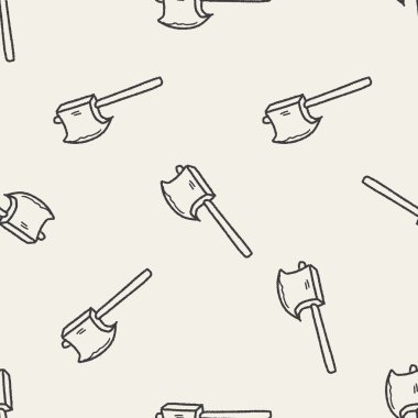 AX doodle Dikişsiz desen arka plan