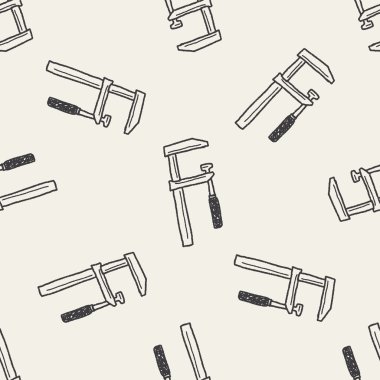 ölçme aracı doodle Dikişsiz desen arka plan