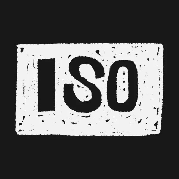 ISO doodle — Stock vektor