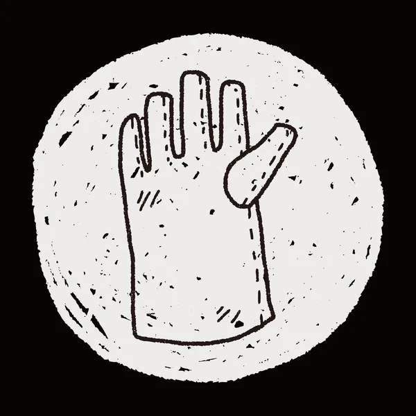 Doodle γάντια — Διανυσματικό Αρχείο