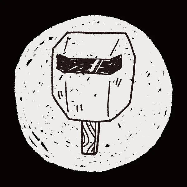 Maschera di saldatura doodle — Vettoriale Stock
