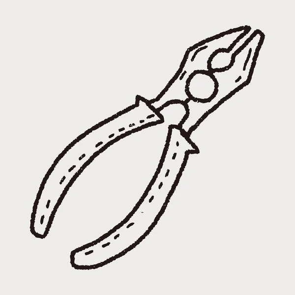 Plier doodle — Stockvector