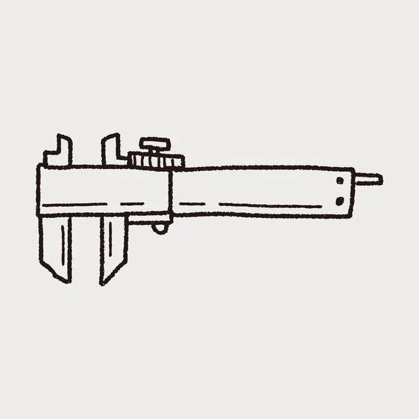 Ferramenta de medição doodle —  Vetores de Stock