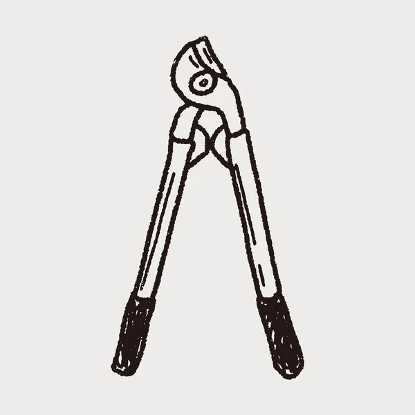 Scissor doodle — Stockvector