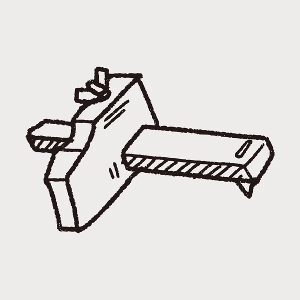 Herramienta de medición doodle — Archivo Imágenes Vectoriales