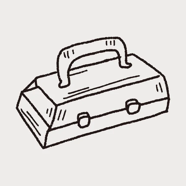 Tool box doodle — Stock Vector