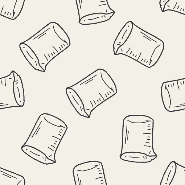 Meten cup doodle naadloze patroon achtergrond — Stockvector