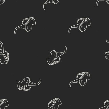 Koruyucu gözlük Dikişsiz desen arka plan doodle