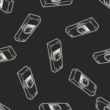 ahşap uçak doodle Dikişsiz desen arka plan