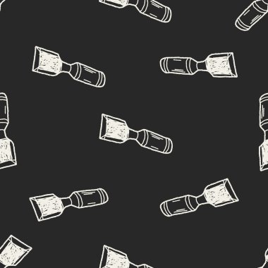 Keski doodle Dikişsiz desen arka plan