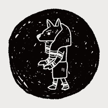 Mısır Tanrı doodle