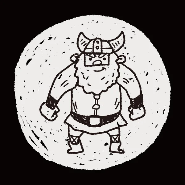 Viking doodle — Image vectorielle