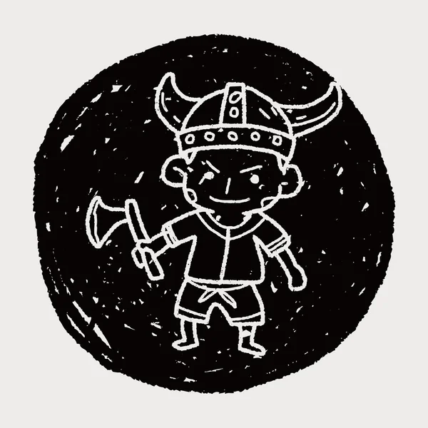 Viking doodle — Image vectorielle