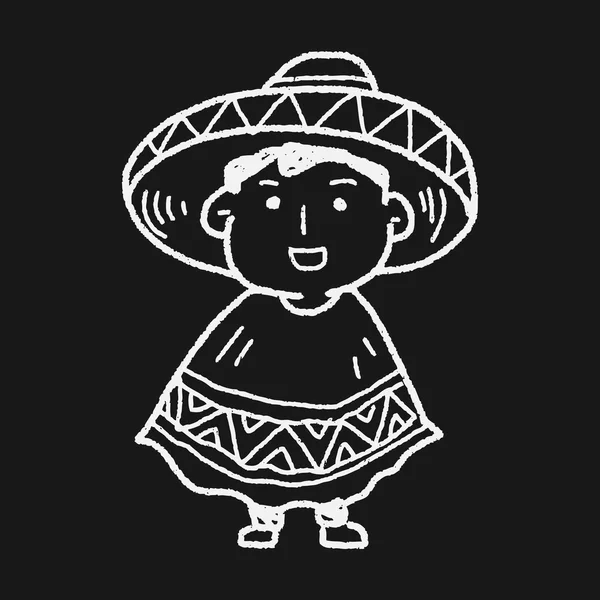 Garabato mexicano — Vector de stock