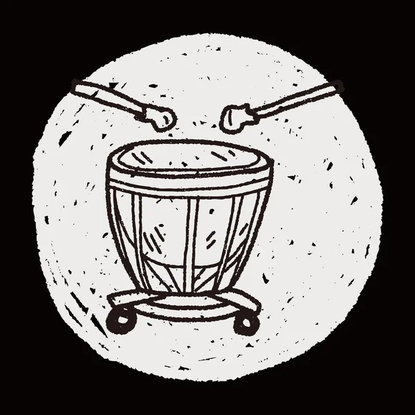 Garabato de tambor — Archivo Imágenes Vectoriales