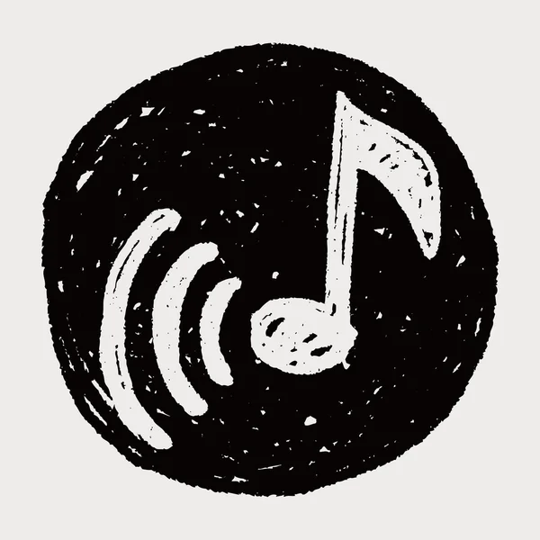 Музика Примітка doodle — стоковий вектор