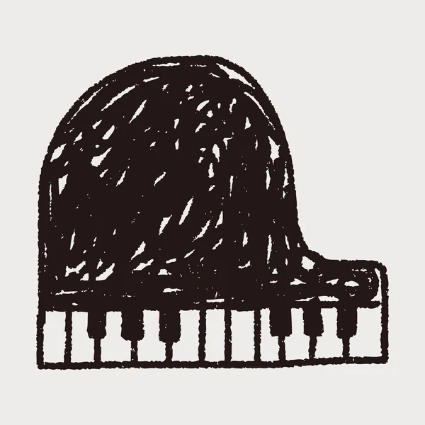 Piano doodle — Stock vektor