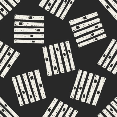 ses denetimi doodle Dikişsiz desen arka plan