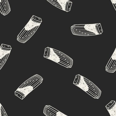 Müzik aletinin doodle Dikişsiz desen arka plan
