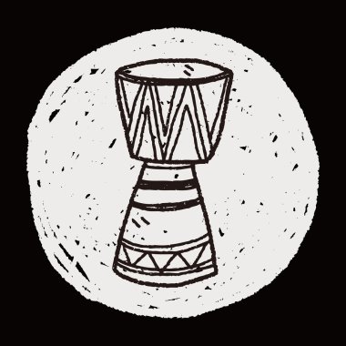 Afrika davul doodle