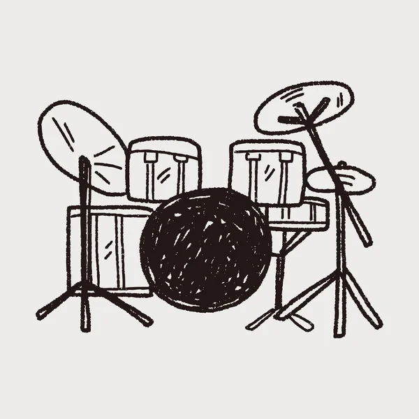 Drum doodle — Stockový vektor