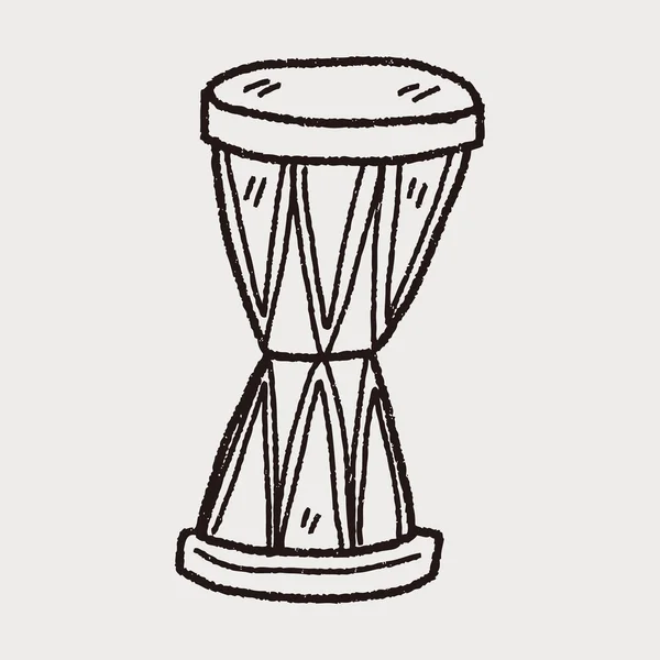 Барабан каракули — стоковый вектор