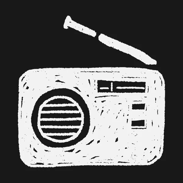 Doodle радіо — стоковий вектор