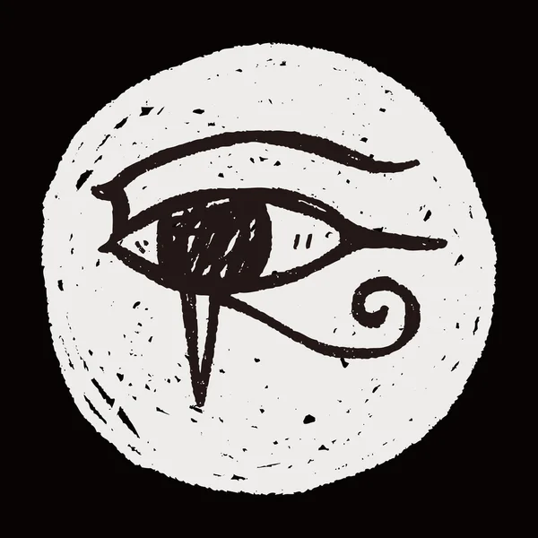 Doodle фараона очей — стоковий вектор