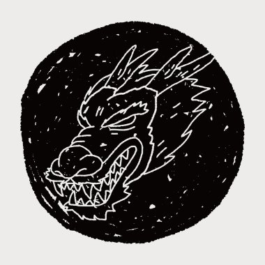 Çince ejderha doodle