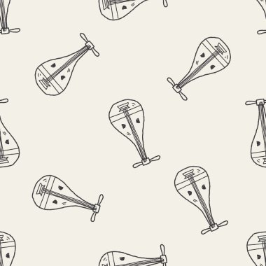 UD doodle Dikişsiz desen arka plan