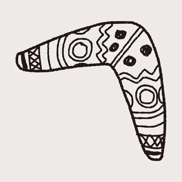 Doodle doodle Boomerang — Archivo Imágenes Vectoriales