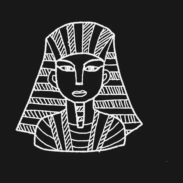 Farao doodle — Stock vektor