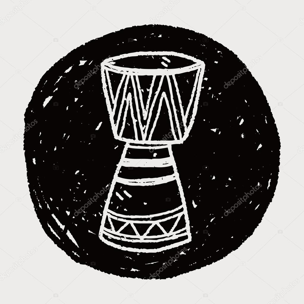 African drum doodle