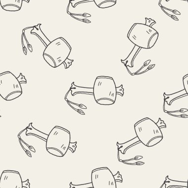 dilek çekiç doodle Dikişsiz desen arka plan