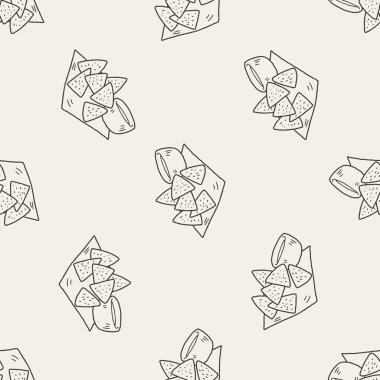 Mısır klip doodle Dikişsiz desen arka plan