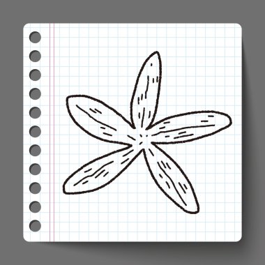 Deniz yıldızı doodle