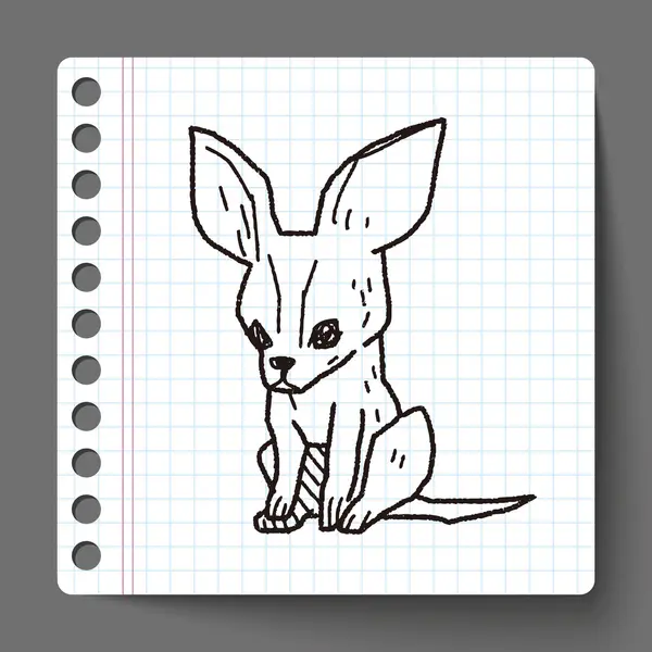 Hond doodle — Stockvector