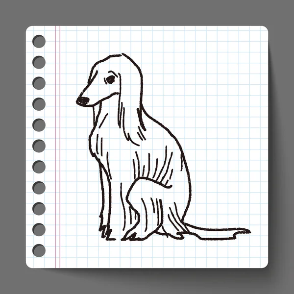 Hond doodle — Stockvector