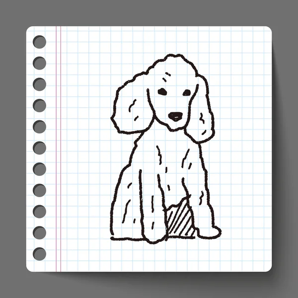 Hond doodle — Stockvector