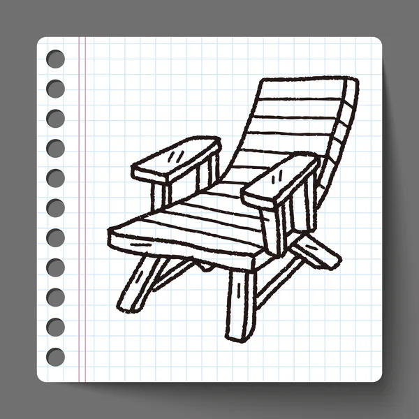 Doodle καρέκλα σαλονιών — Διανυσματικό Αρχείο
