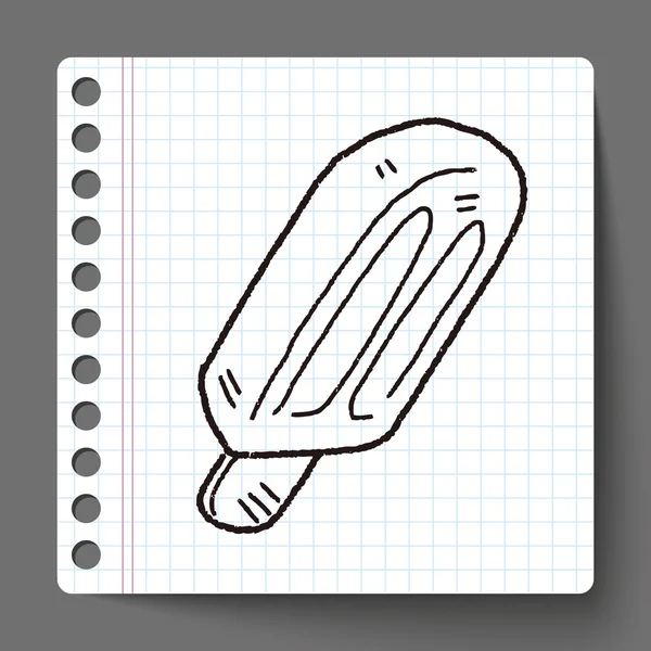 Doodle zmrzlina — Stockový vektor