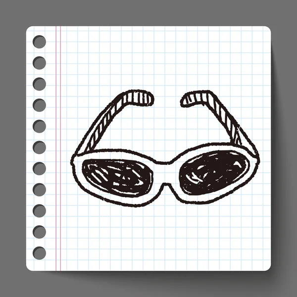 Doodle solglasögon — Stock vektor