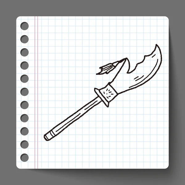 Kniv doodle — Stock vektor